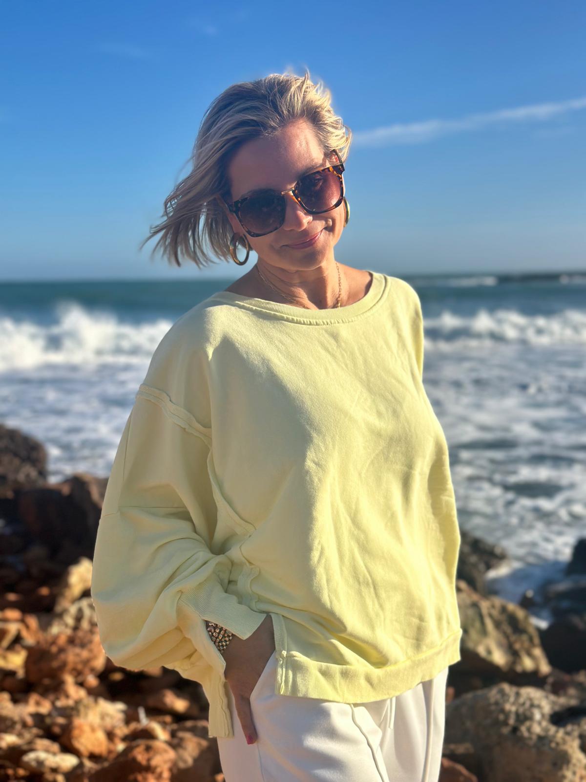 Easy Breeze Sweatshirt – Sunny Yellow