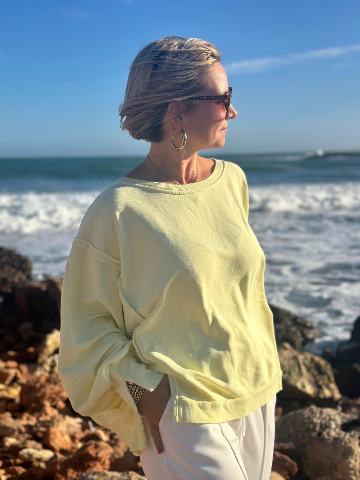 Easy Breeze Sweatshirt – Sunny Yellow