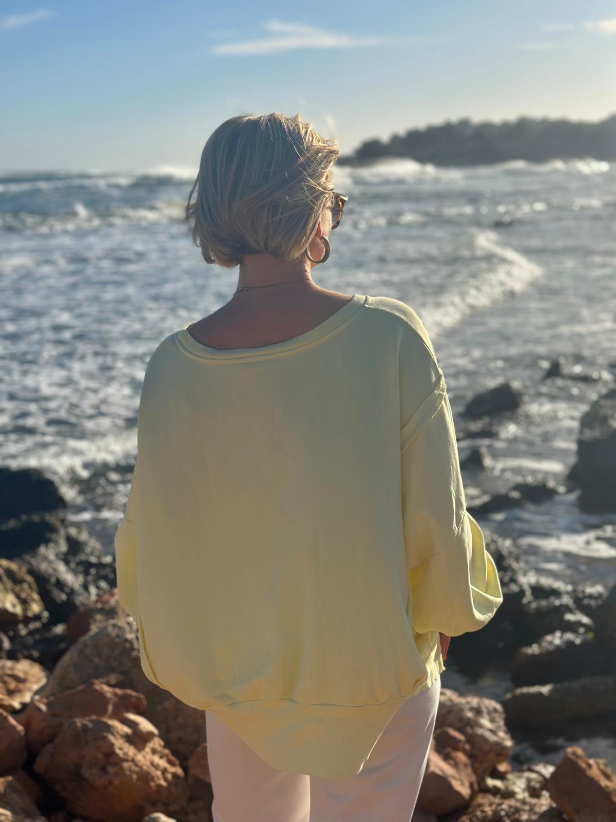 Easy Breeze Sweatshirt – Sunny Yellow