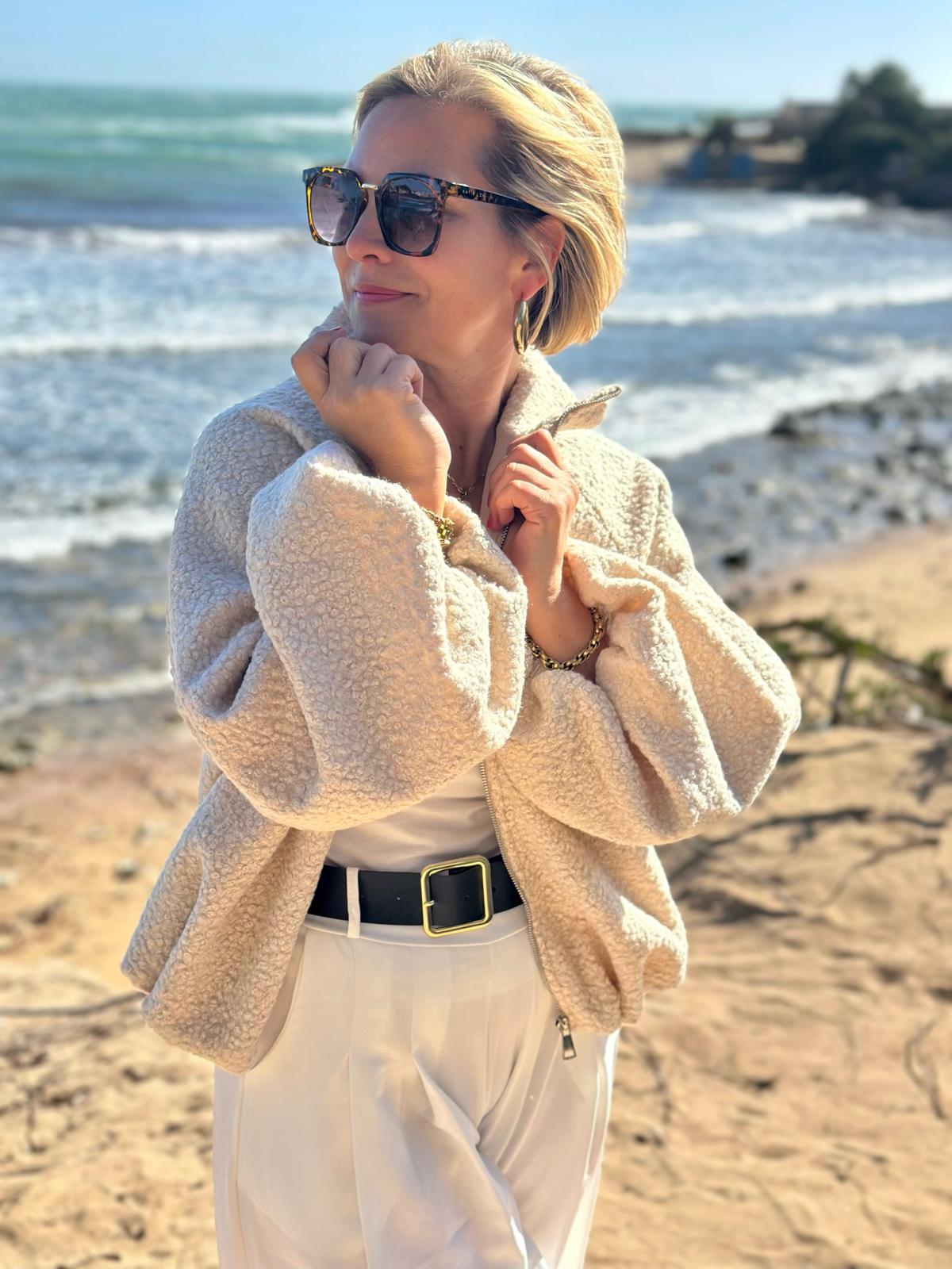 Soft Teddy Jacke – Fluffy Beige