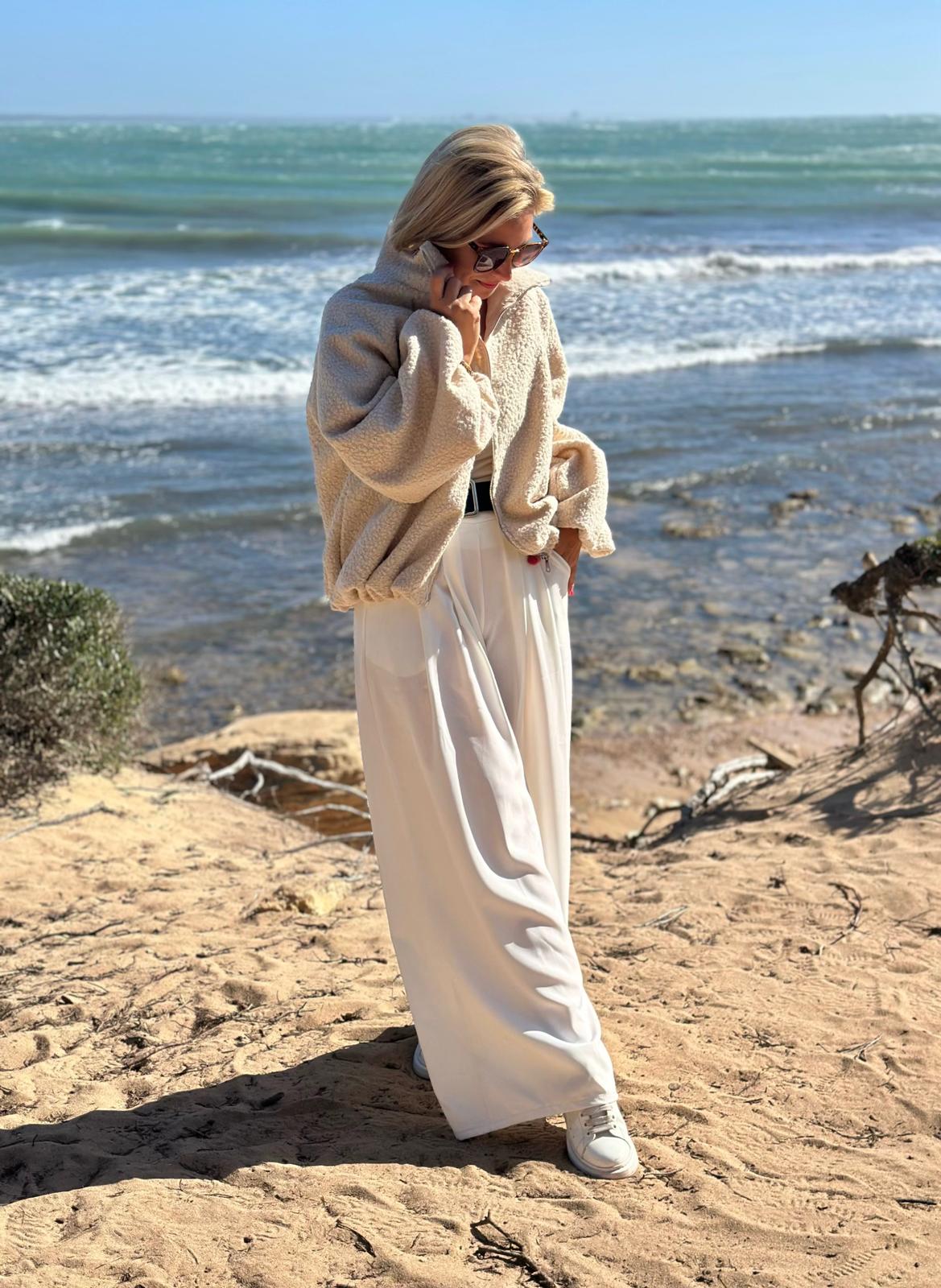 Soft Teddy Jacke – Fluffy Beige