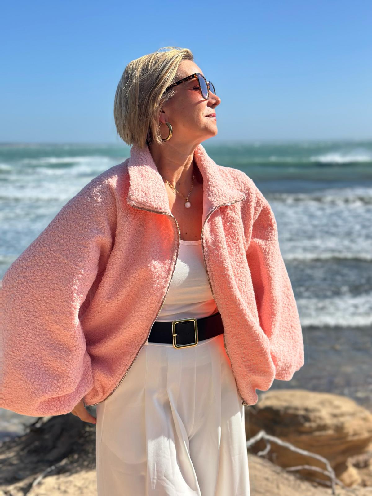 Soft Teddy Jacke – Lovely Rosé