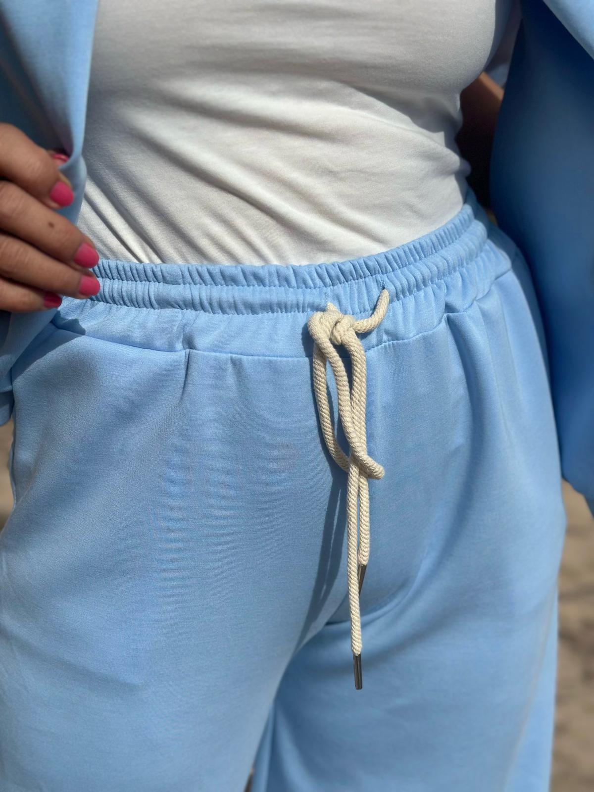 Soft Touch Jogpants in Hellblau