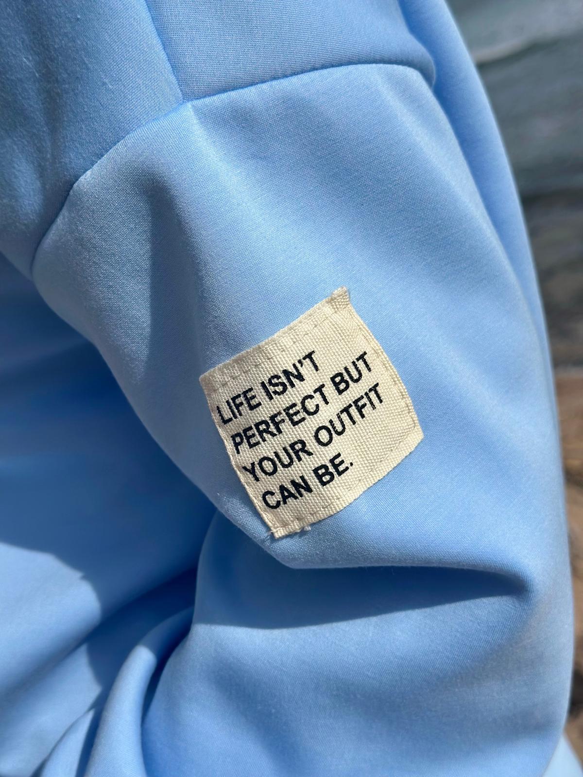 Soft Touch Sweatshirt in Hellblau