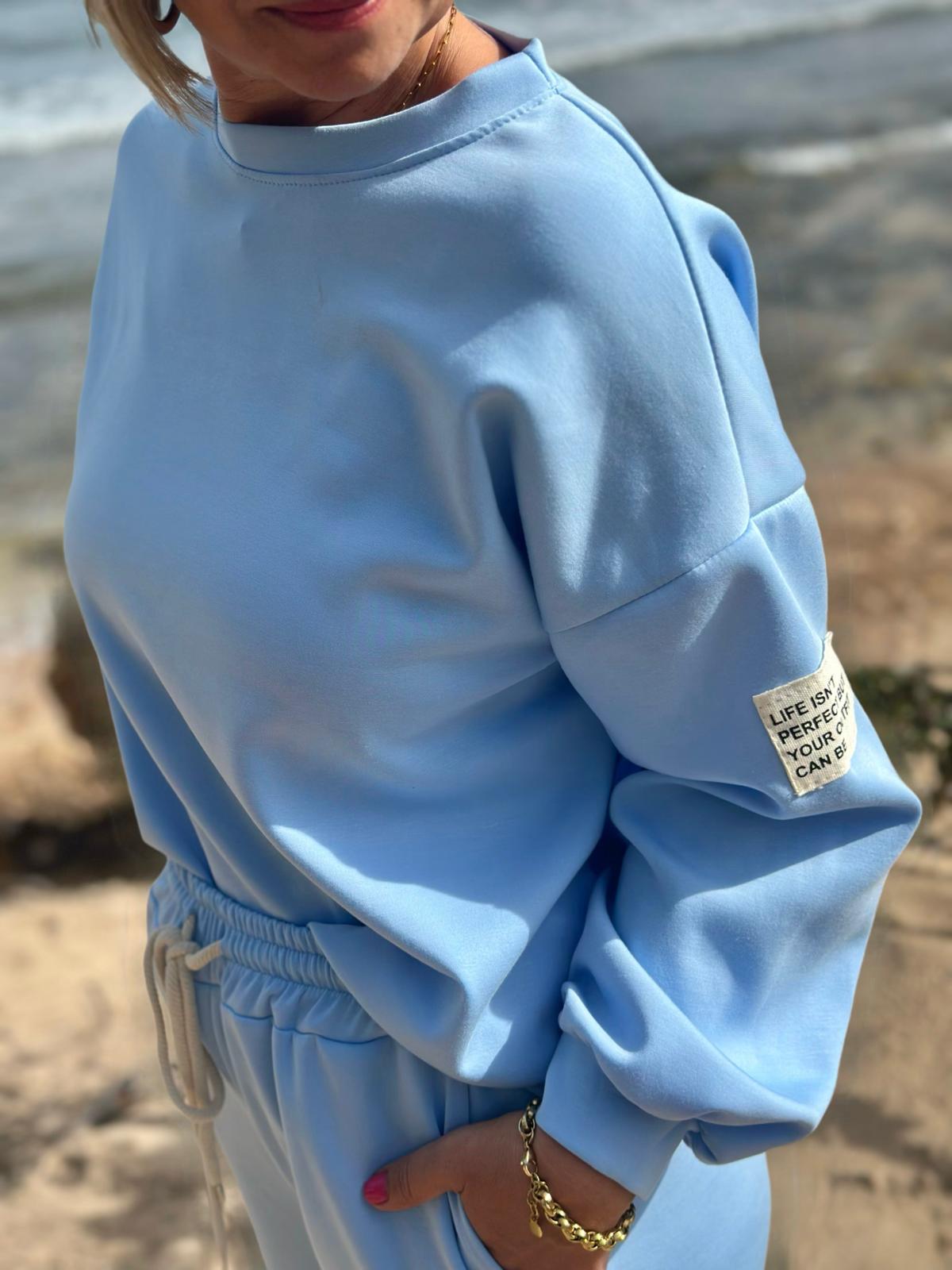 Soft Touch Jogpants in Hellblau