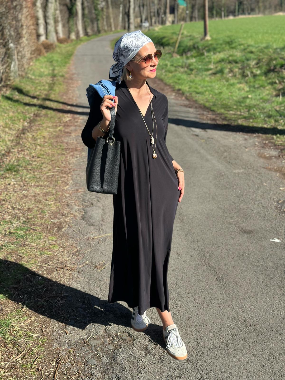 Elegantes Maxi-Kleid „Everyday Chic“ – Schwarz