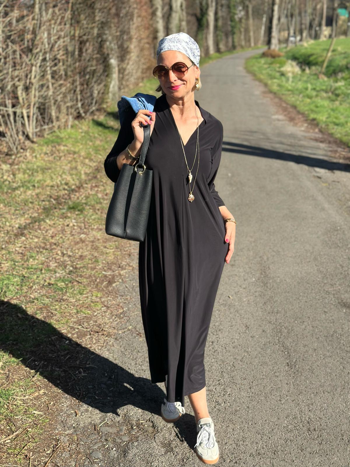 Elegantes Maxi-Kleid „Everyday Chic“ – Schwarz