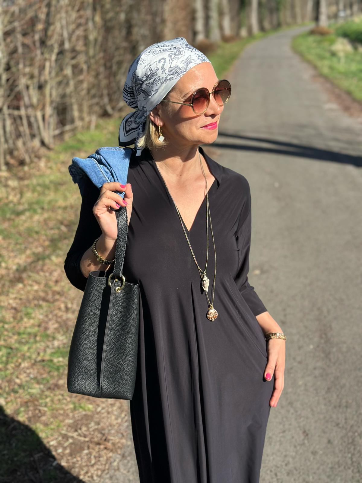 Elegantes Maxi-Kleid „Everyday Chic“ – Schwarz