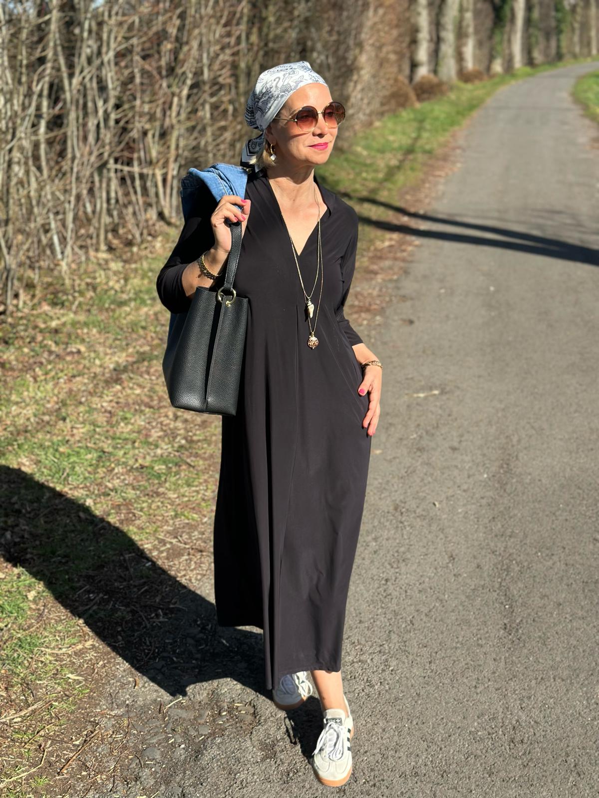 Elegantes Maxi-Kleid „Everyday Chic“ – Schwarz