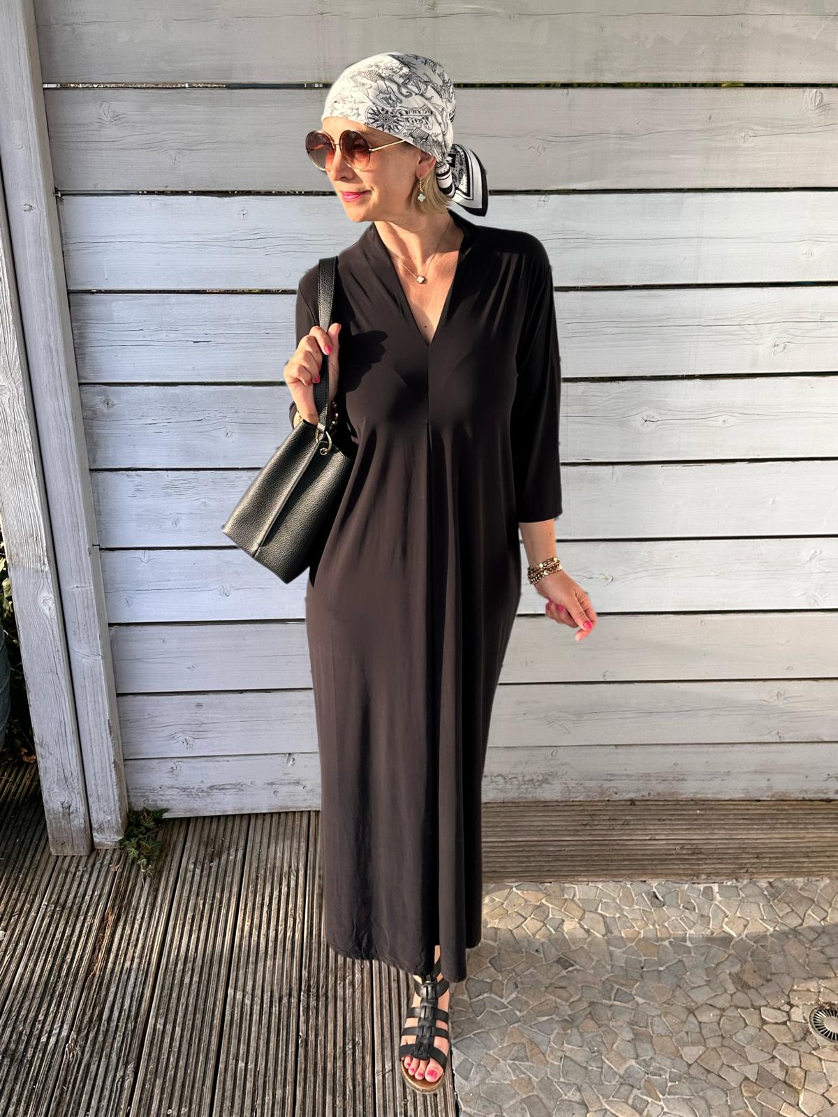 Elegantes Maxi-Kleid „Everyday Chic“ – Schwarz