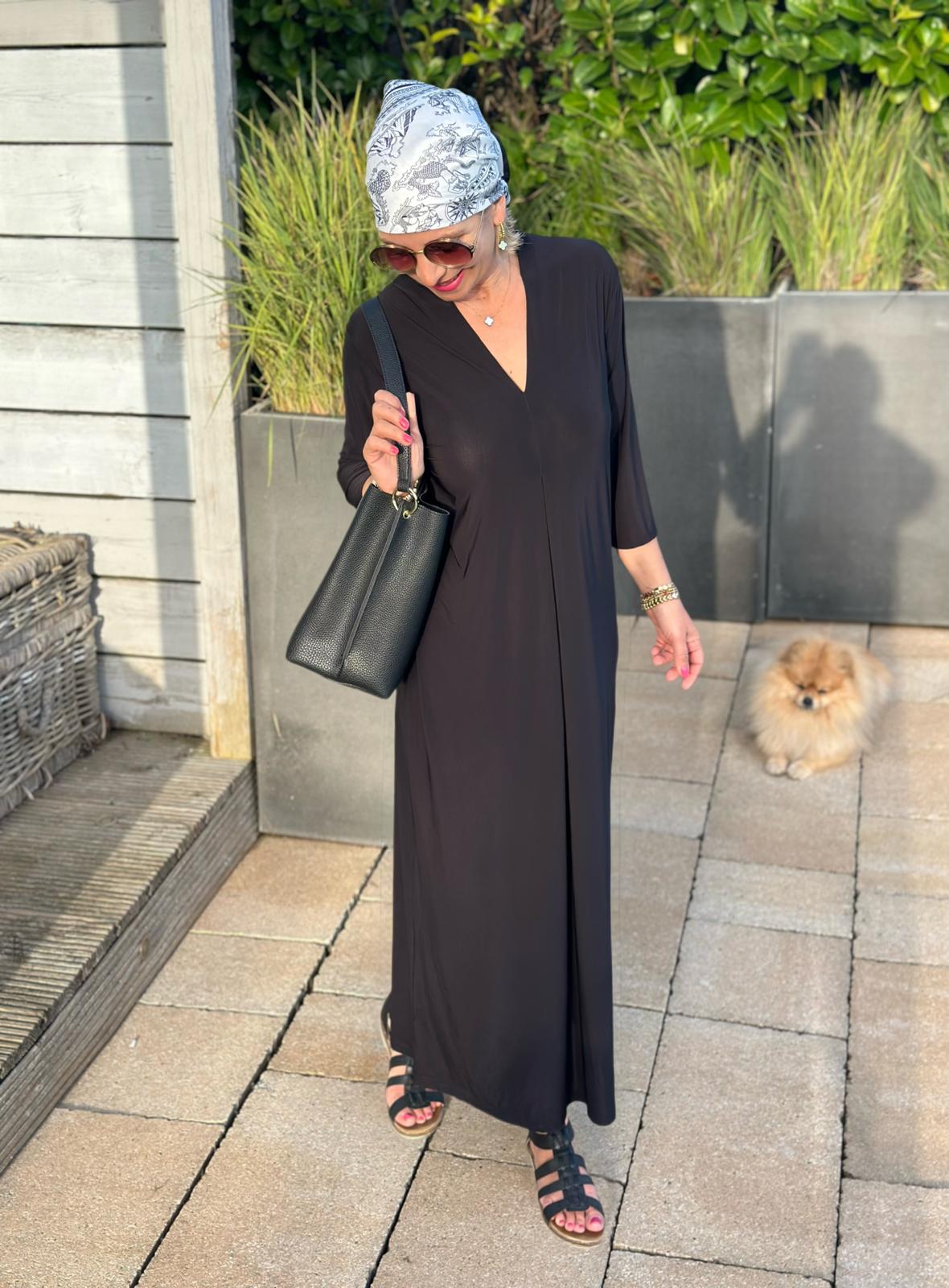 Elegantes Maxi-Kleid „Everyday Chic“ – Schwarz