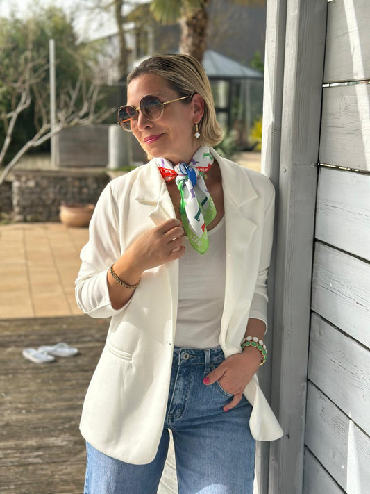 Eleganter Blazer „Pure Chic“ – Cremeweiß
