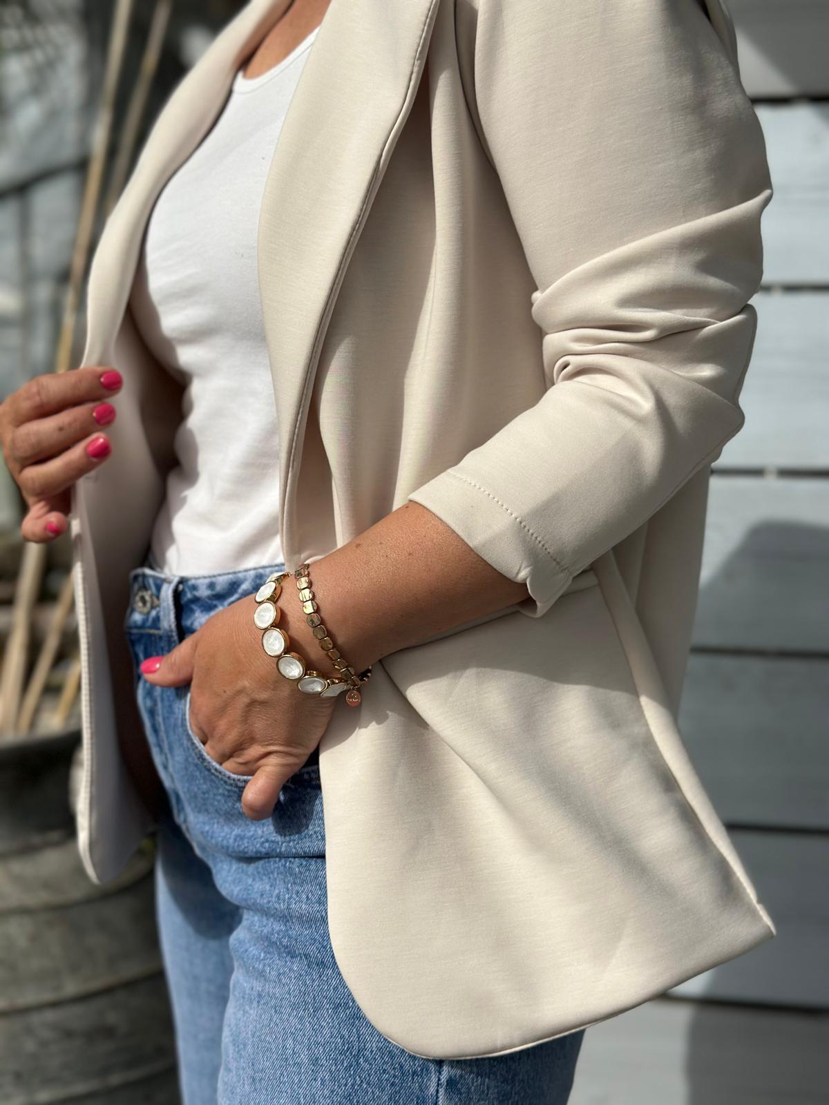 Eleganter Blazer „Pure Chic“ – Beige