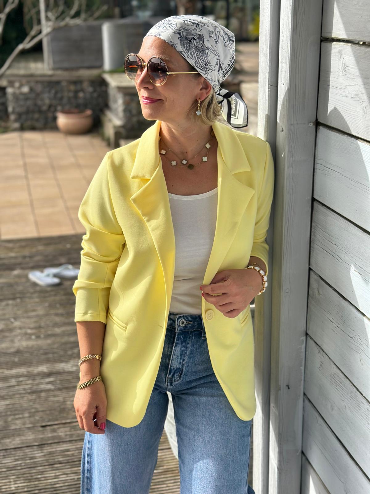 Eleganter Blazer „Pure Chic“ – Sunny Yellow