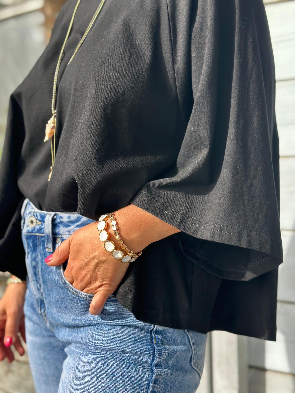 Oversize Shirt ‚Soft Summer‘ – luftiges Shirt in Classy Black