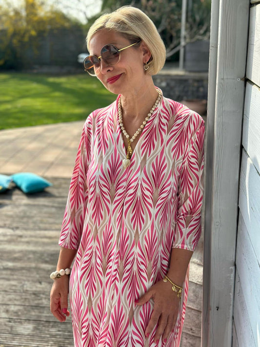 Pink Breeze Kleid – Summer Wave Dream