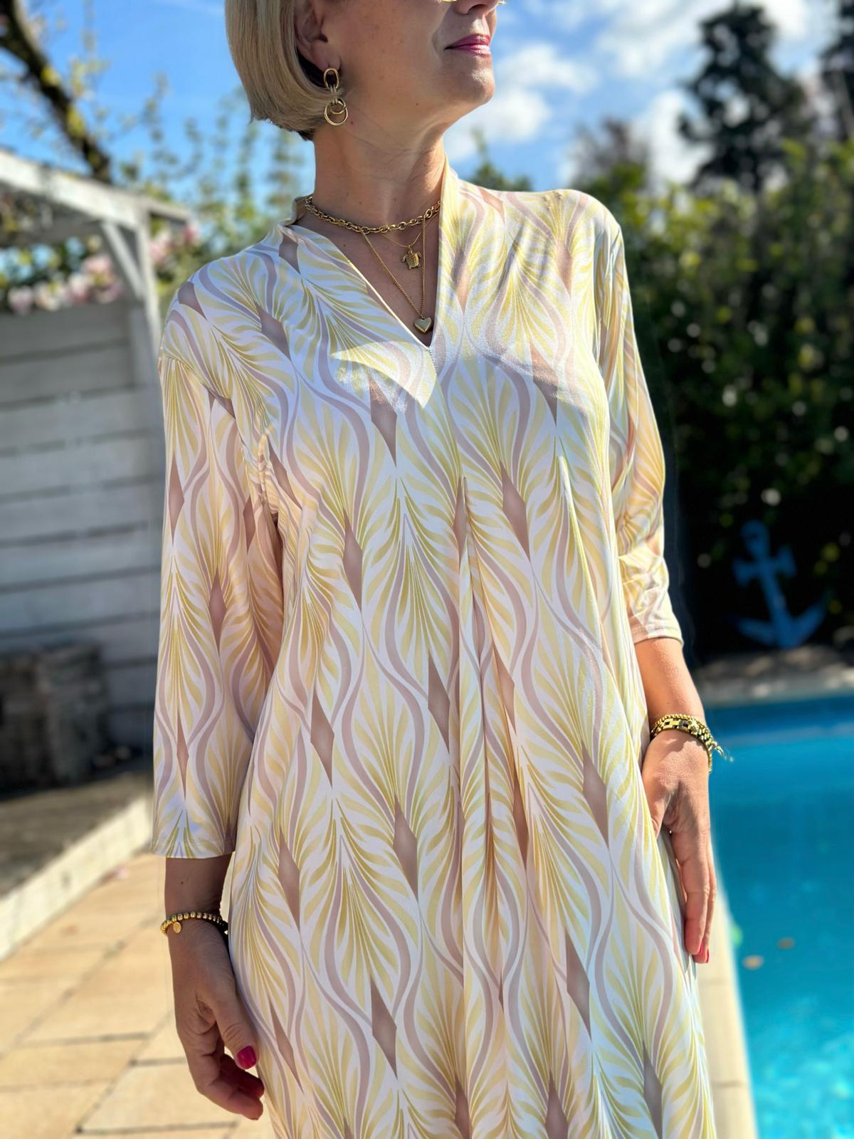 Elegantes Maxi-Kleid „Everyday Chic“ – Sunny Yellow