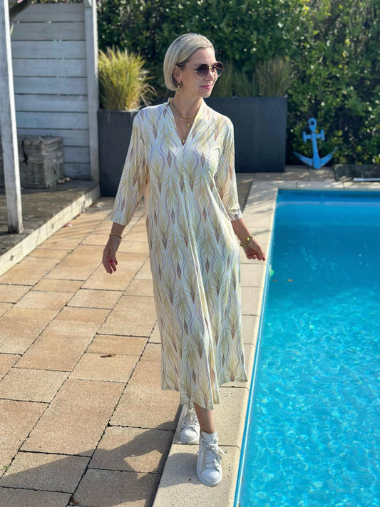 Elegantes Maxi-Kleid „Everyday Chic“ – Sunny Yellow