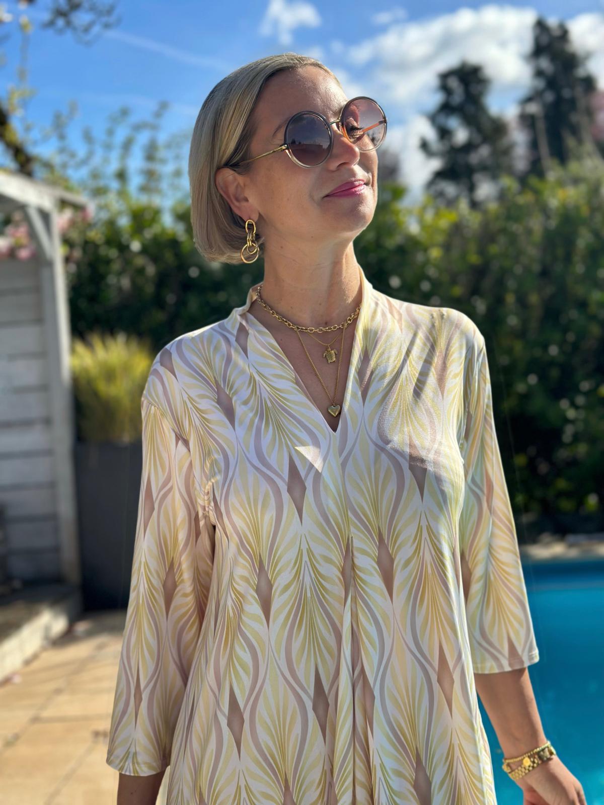 Elegantes Maxi-Kleid „Everyday Chic“ – Sunny Yellow