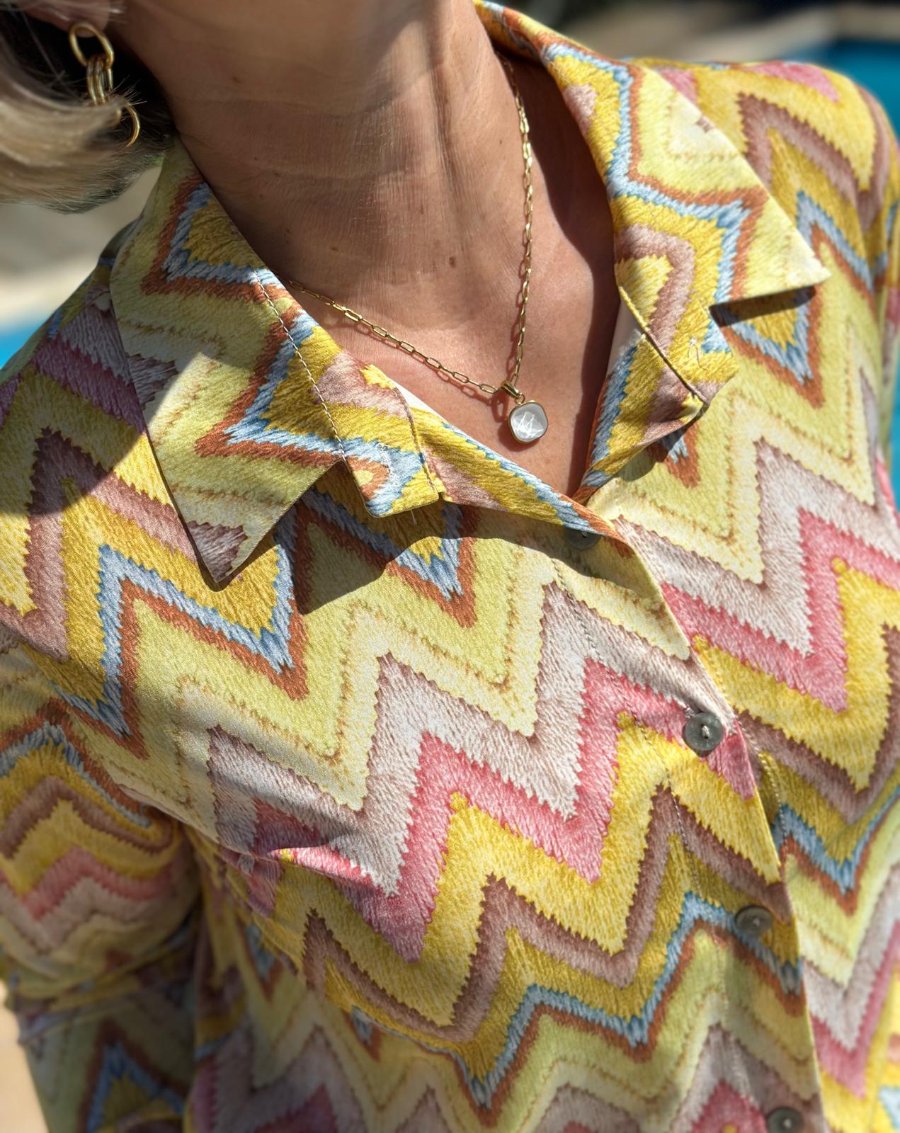 Bluse „ZigZag Love“ – in Gelb