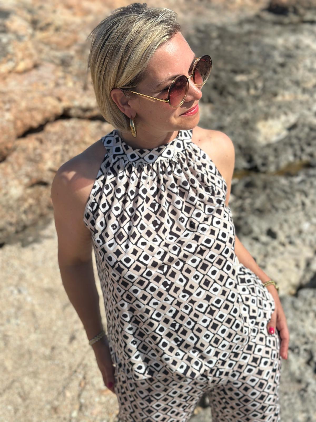 Top „Santorini Chic“