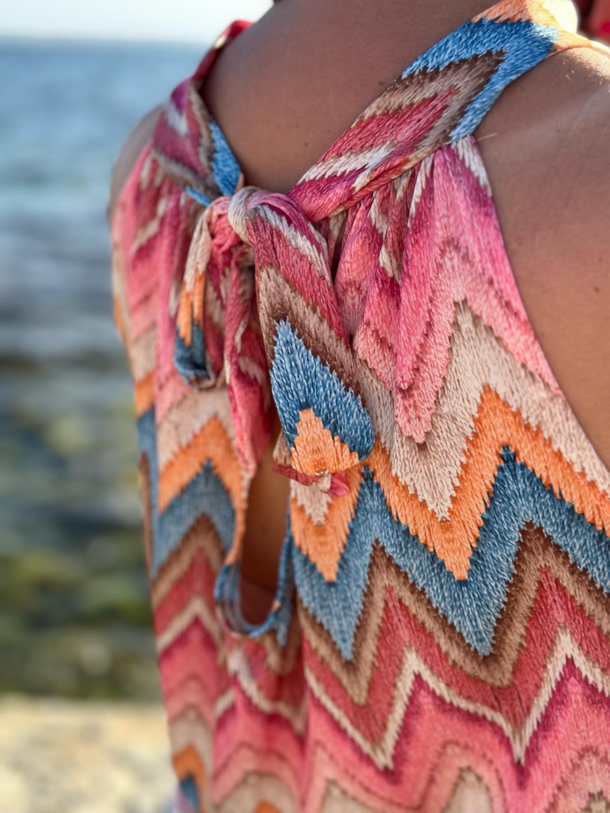Top „Boho Breeze“ - Cremé/Rosé