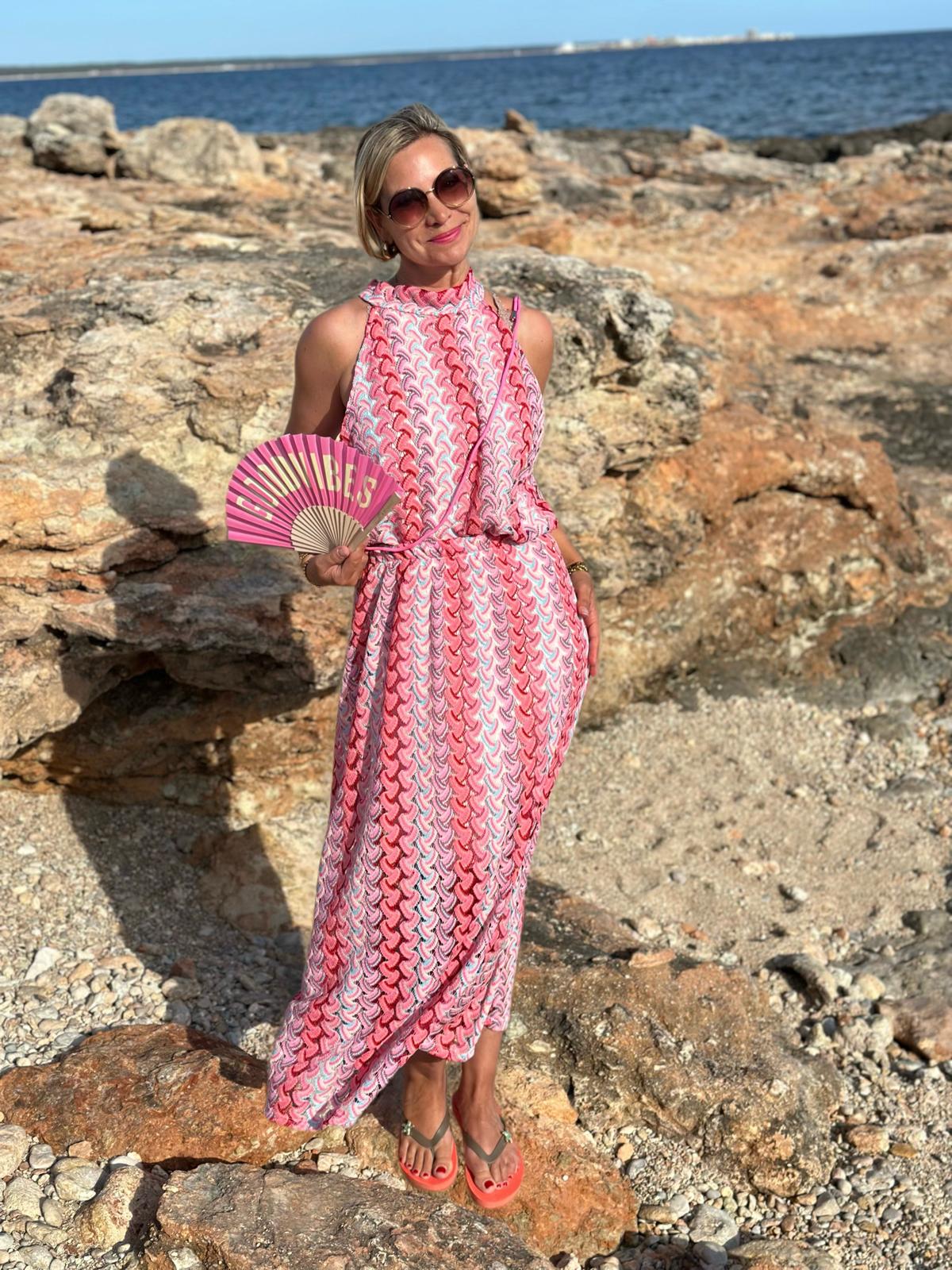 Feinstricktop "Sugar Pink" – Häkeloptik & Sommerliebe