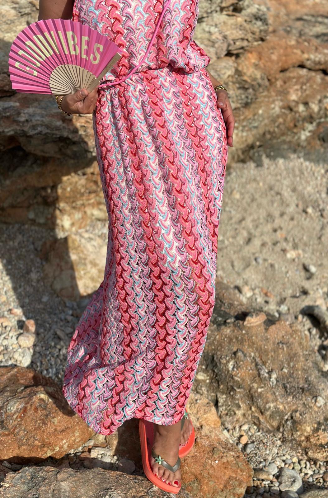 Maxirock "Sugar Pink" – Mallorca Crochet Vibes