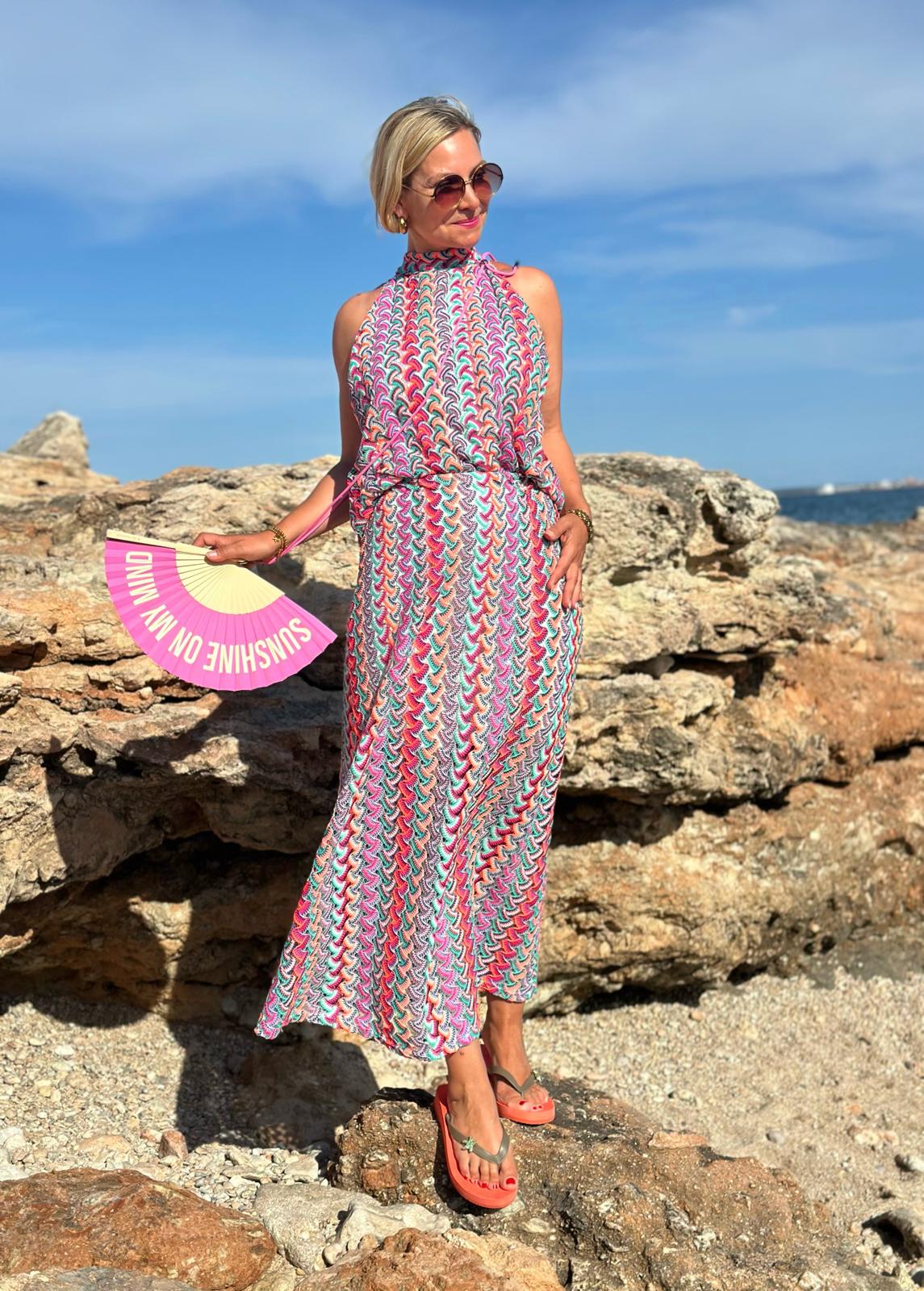 Feinstricktop "Hippie Purple" – Häkeloptik & Sommerliebe