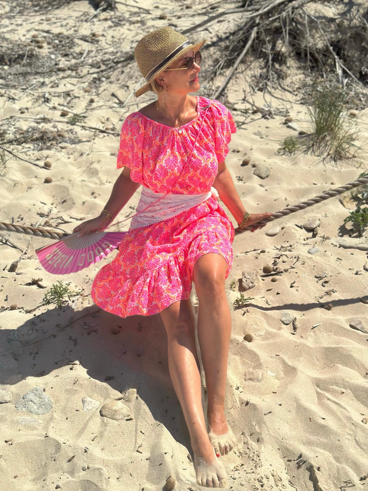 Sommerkleid „Mediterranean Breeze“ – Pink