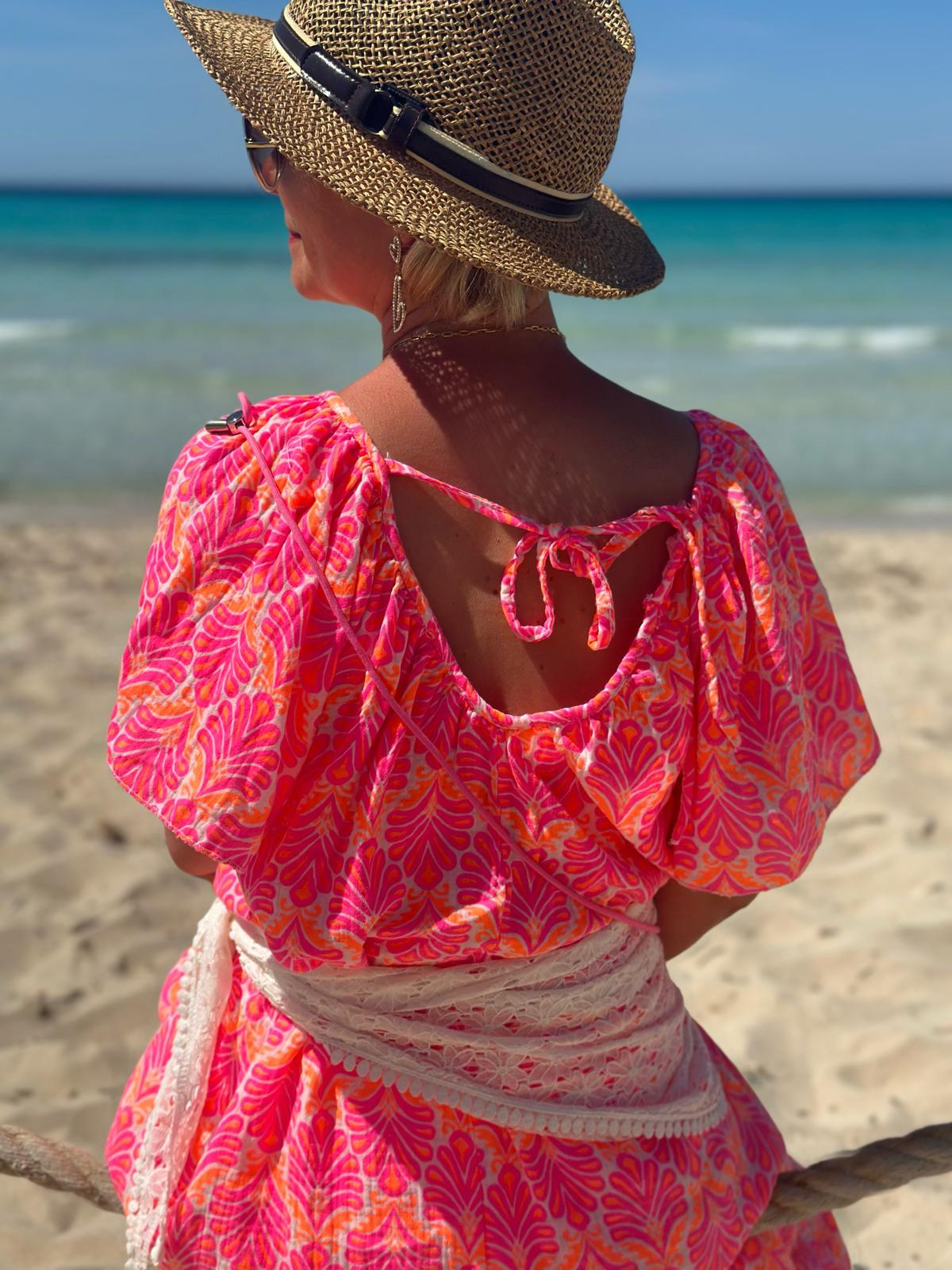 Sommerkleid „Mediterranean Breeze“ – Pink