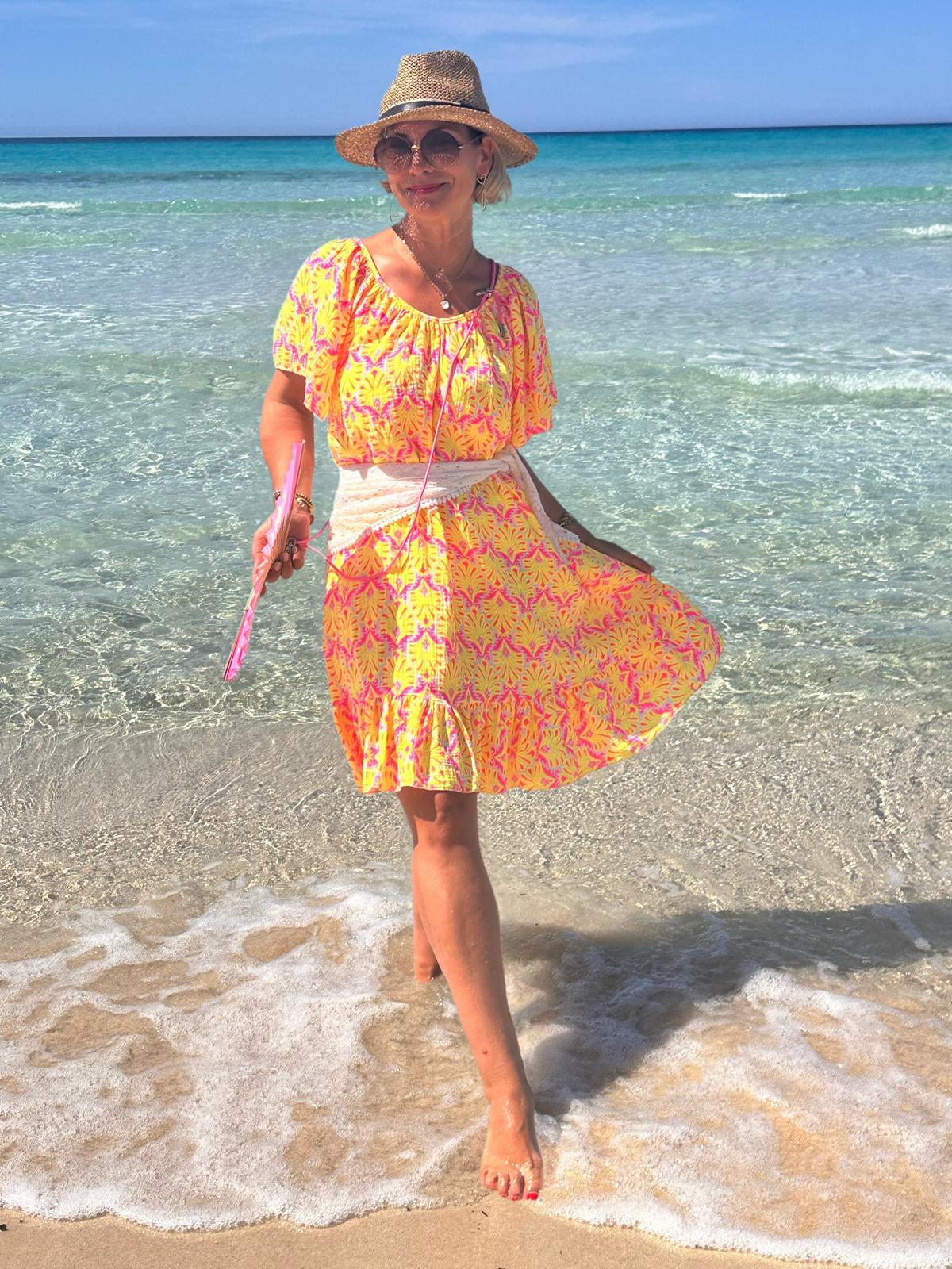 Sommerkleid „Mediterranean Breeze“ – Sunny Gelb