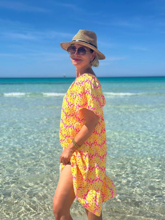 Sommerkleid „Mediterranean Breeze“ – Sunny Gelb