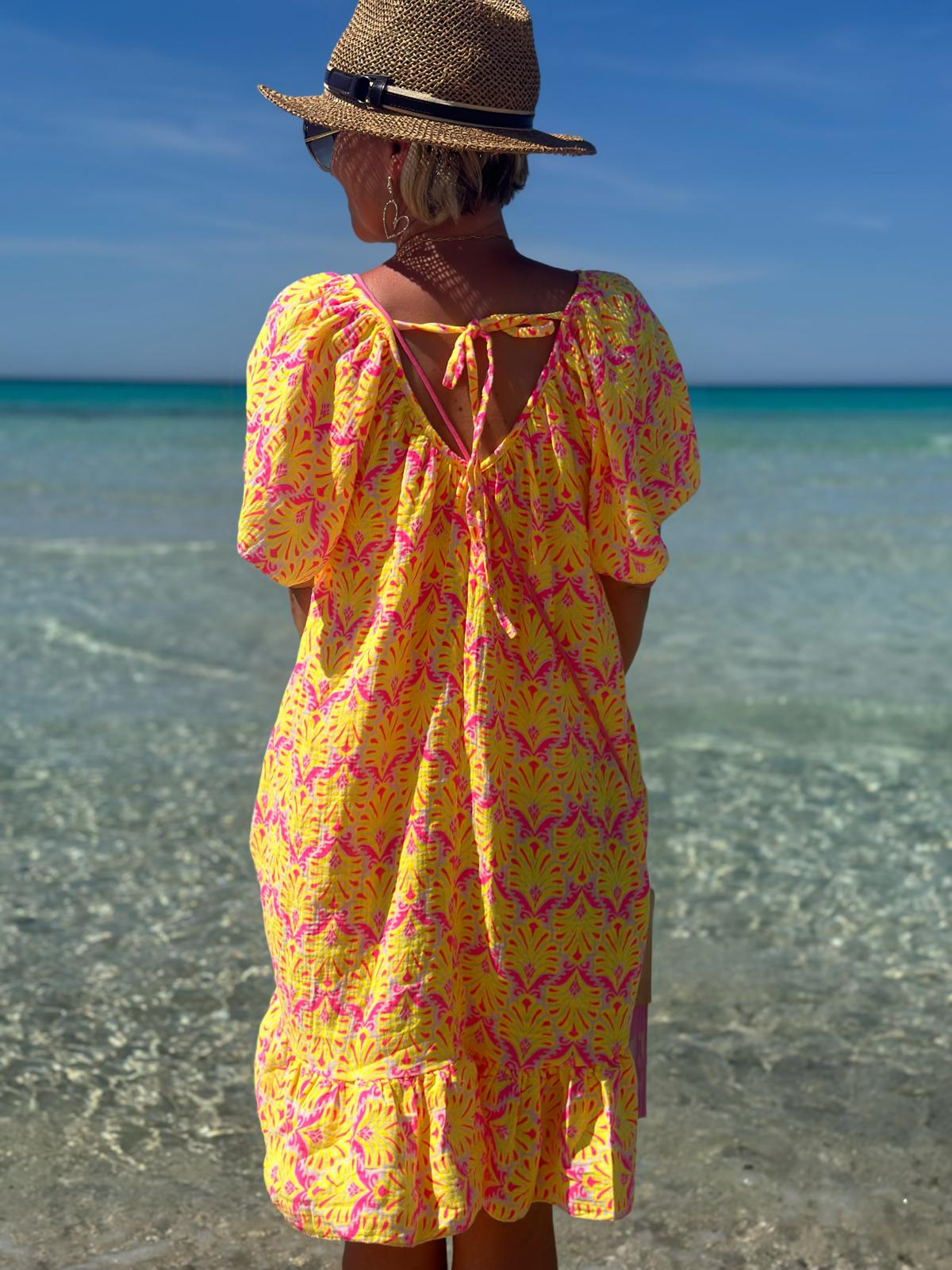 Sommerkleid „Mediterranean Breeze“ – Sunny Gelb