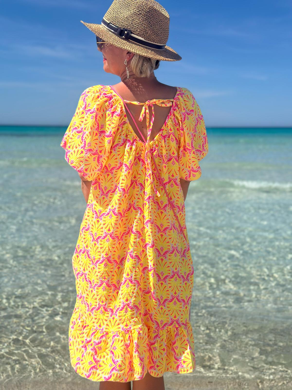 Sommerkleid „Mediterranean Breeze“ – Sunny Gelb