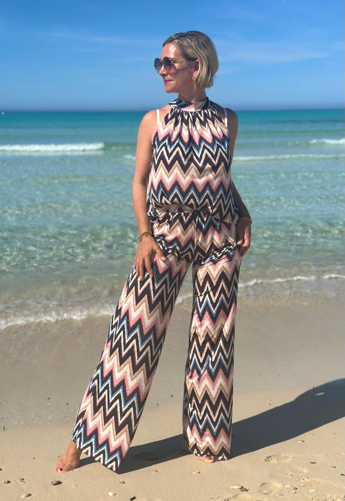 ZigZag Beach Top „Sunset Vibes“