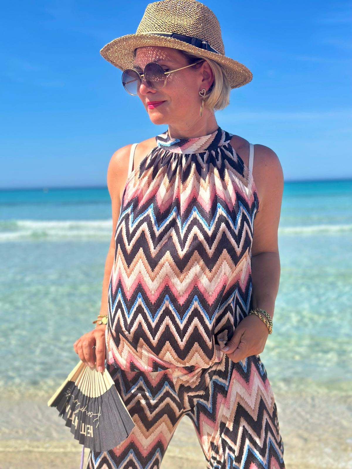 ZigZag Beach Top „Sunset Vibes“
