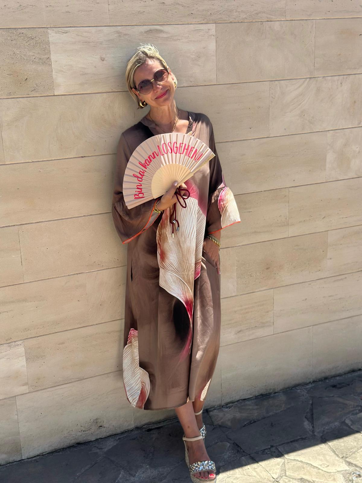Kleid „Soft Leaf“ – Taupe Rose