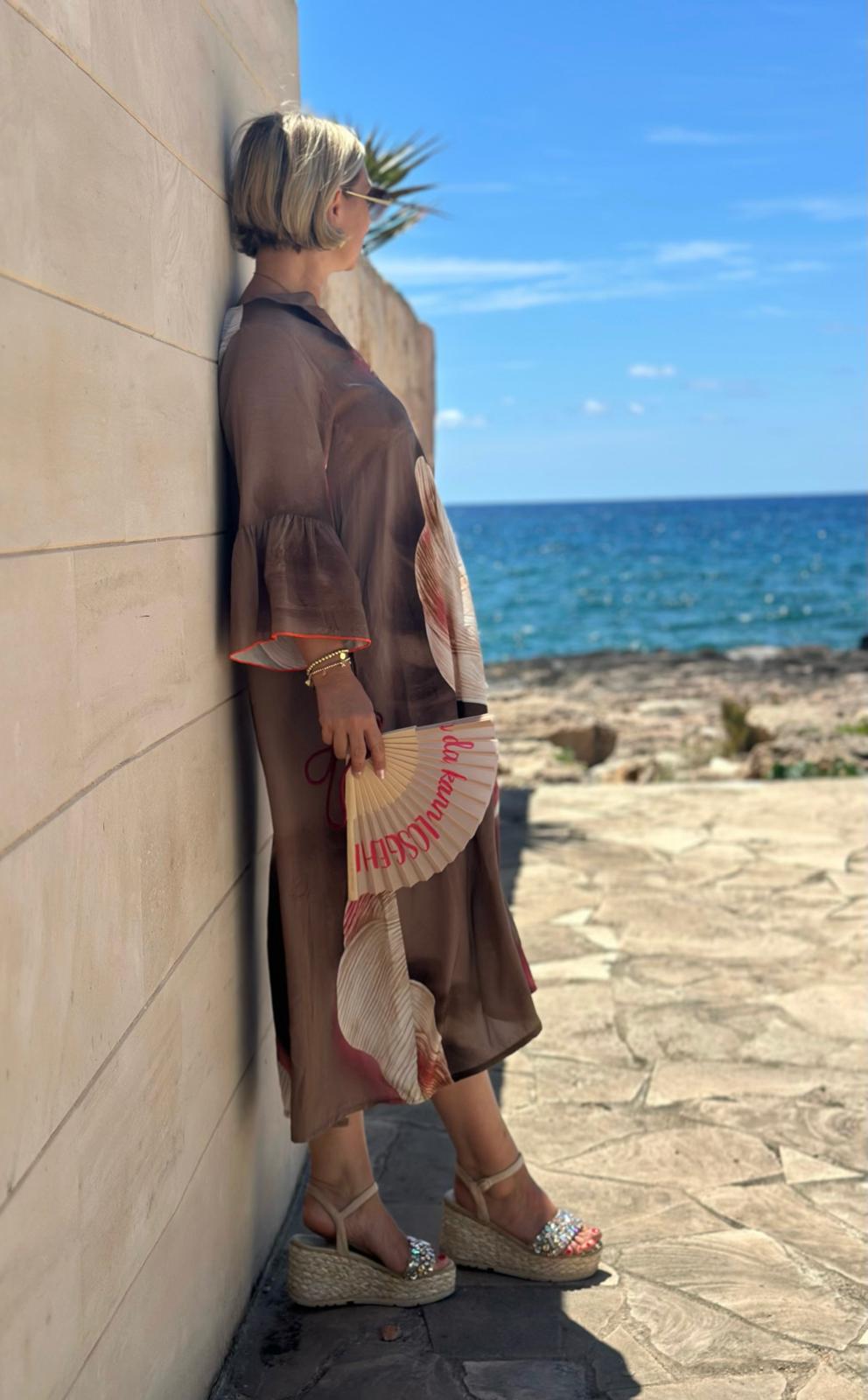 Kleid „Soft Leaf“ – Taupe Rose