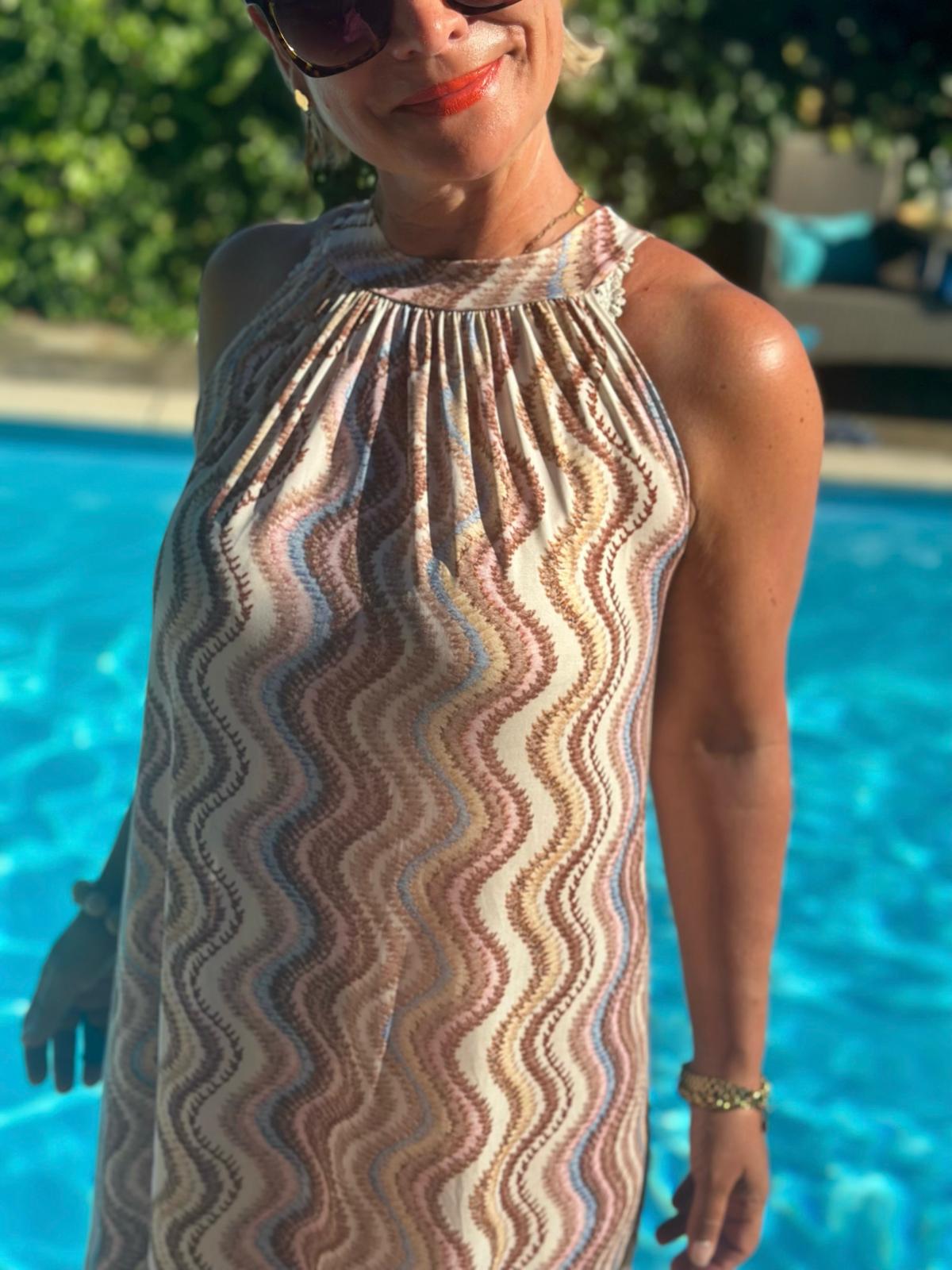 „Wave Love“ Maxikleid in Kos Sand