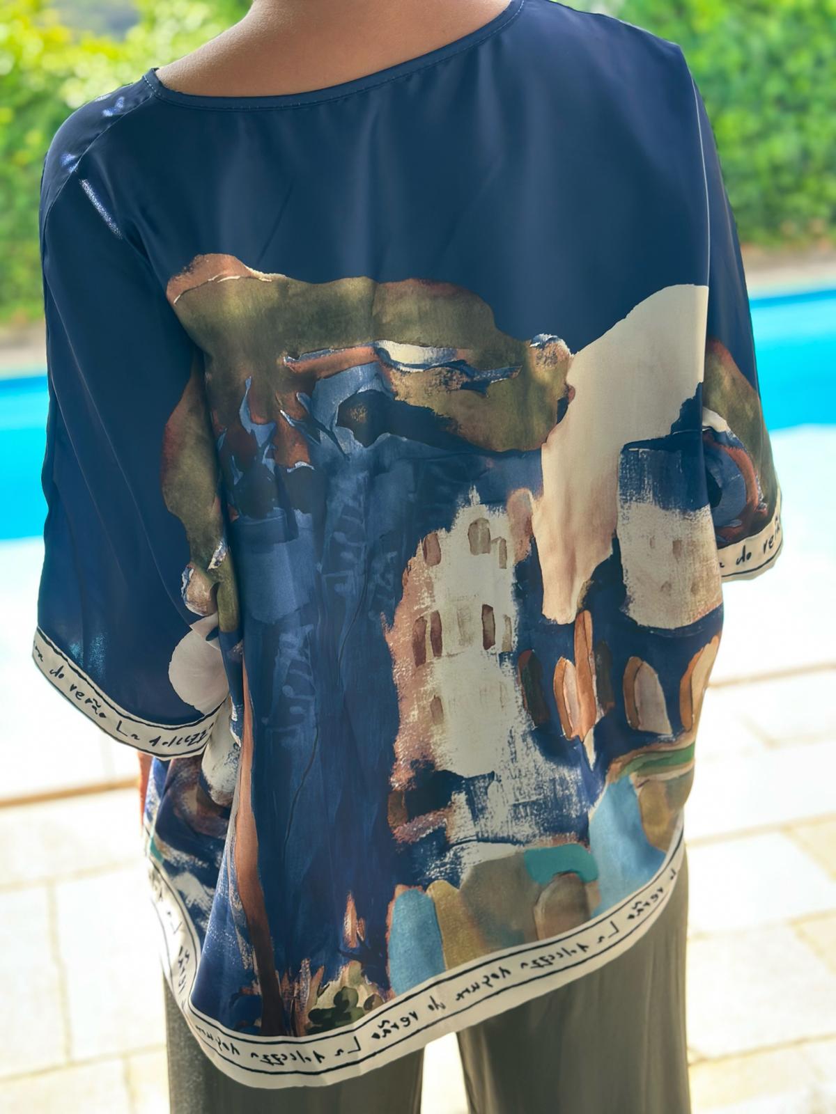 Shirt „Amalfi Dreams“ Dark Blue
