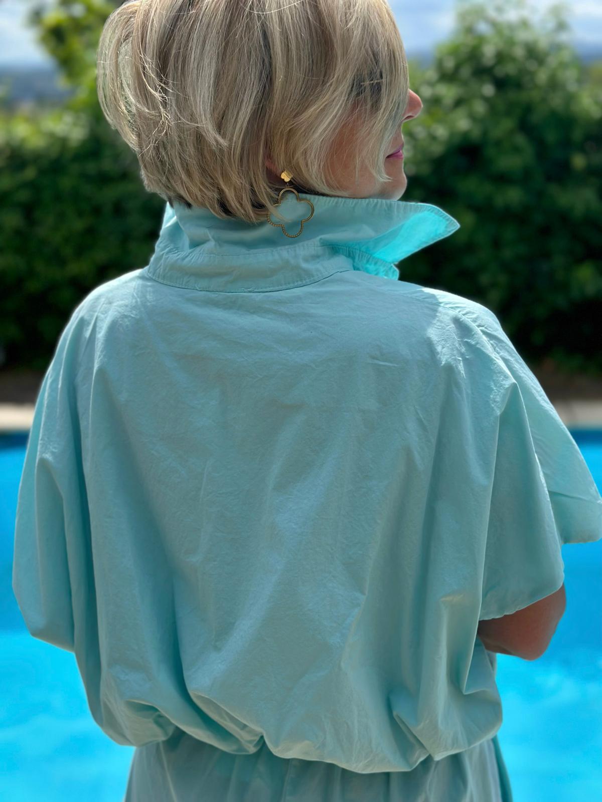 Bluse „Sunny Days“ in Türkis