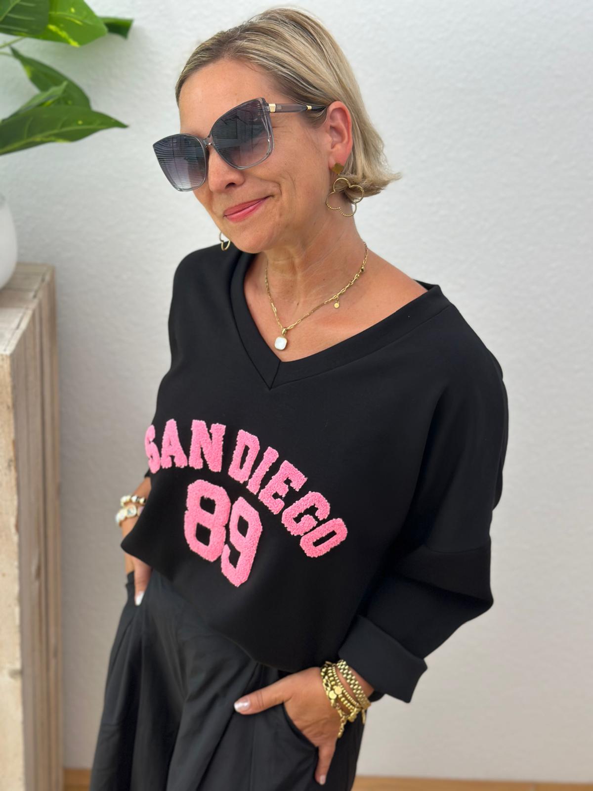 Sweatshirt „SAN DIEGO“ – Schwarz