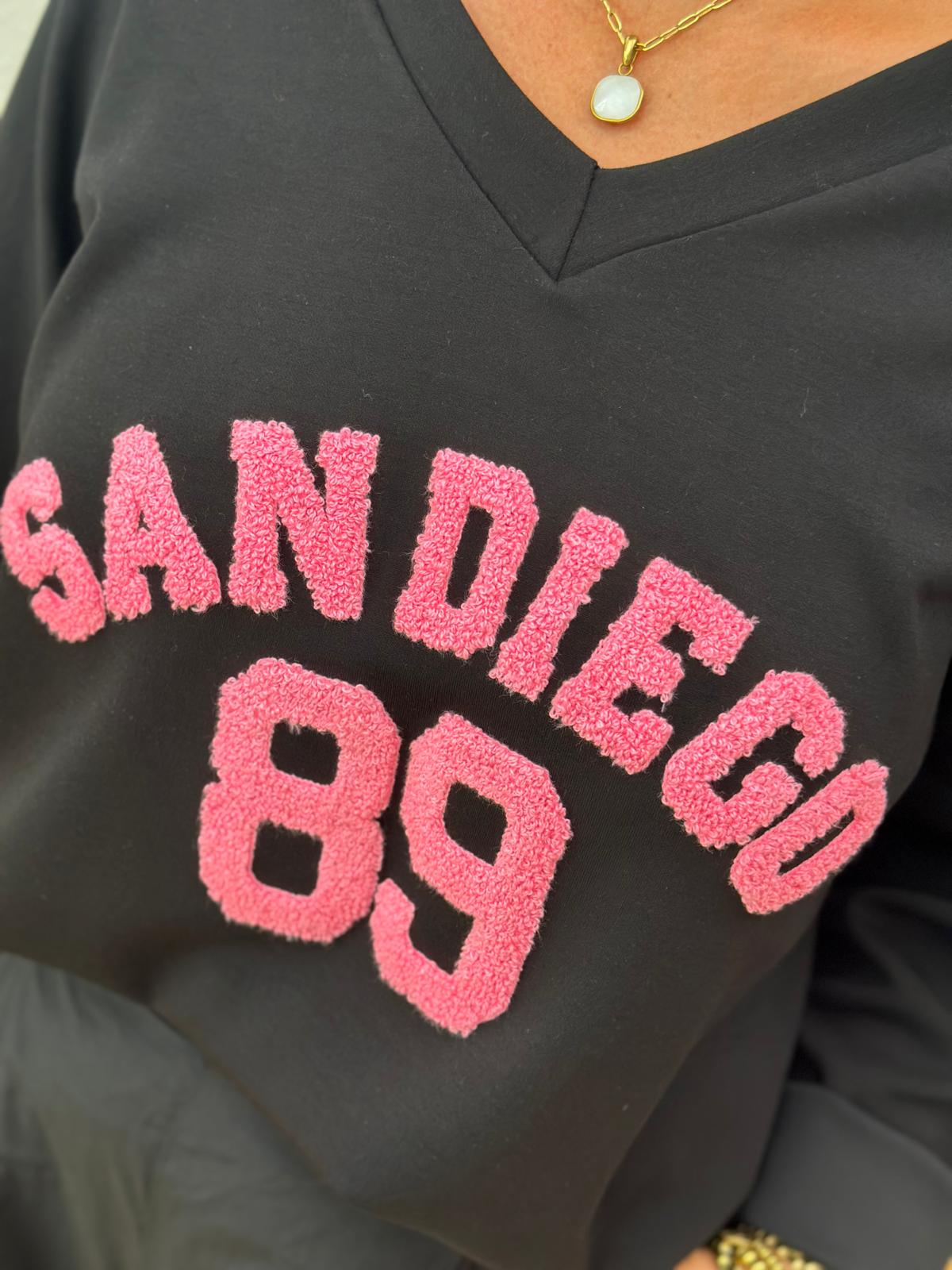 Sweatshirt „SAN DIEGO“ – Schwarz