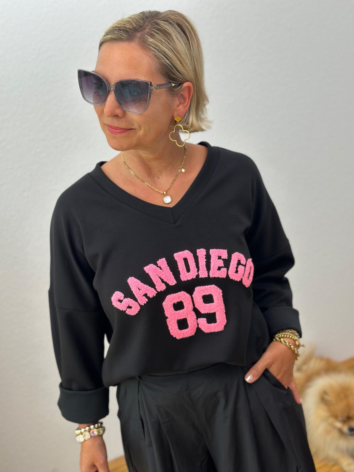 Sweatshirt „SAN DIEGO“ – Schwarz