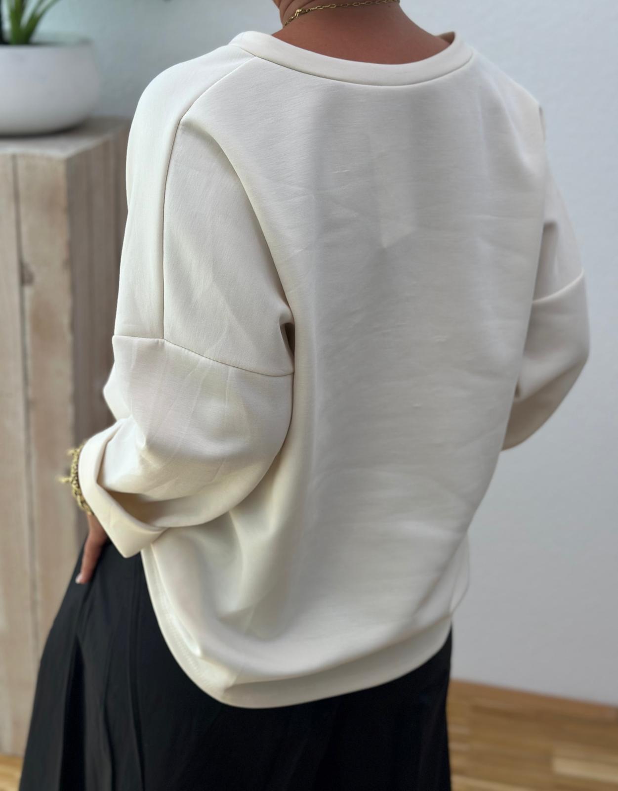 Sweatshirt „SAN DIEGO“ – Cremé /Rosé