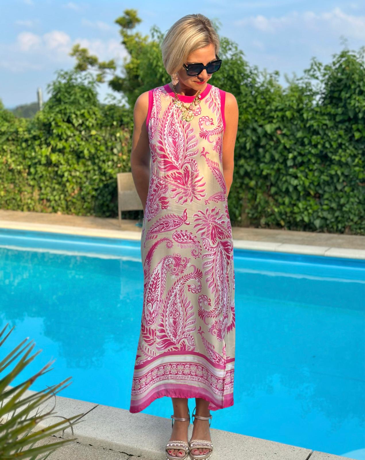 Maxikleid „Pink Riviera“