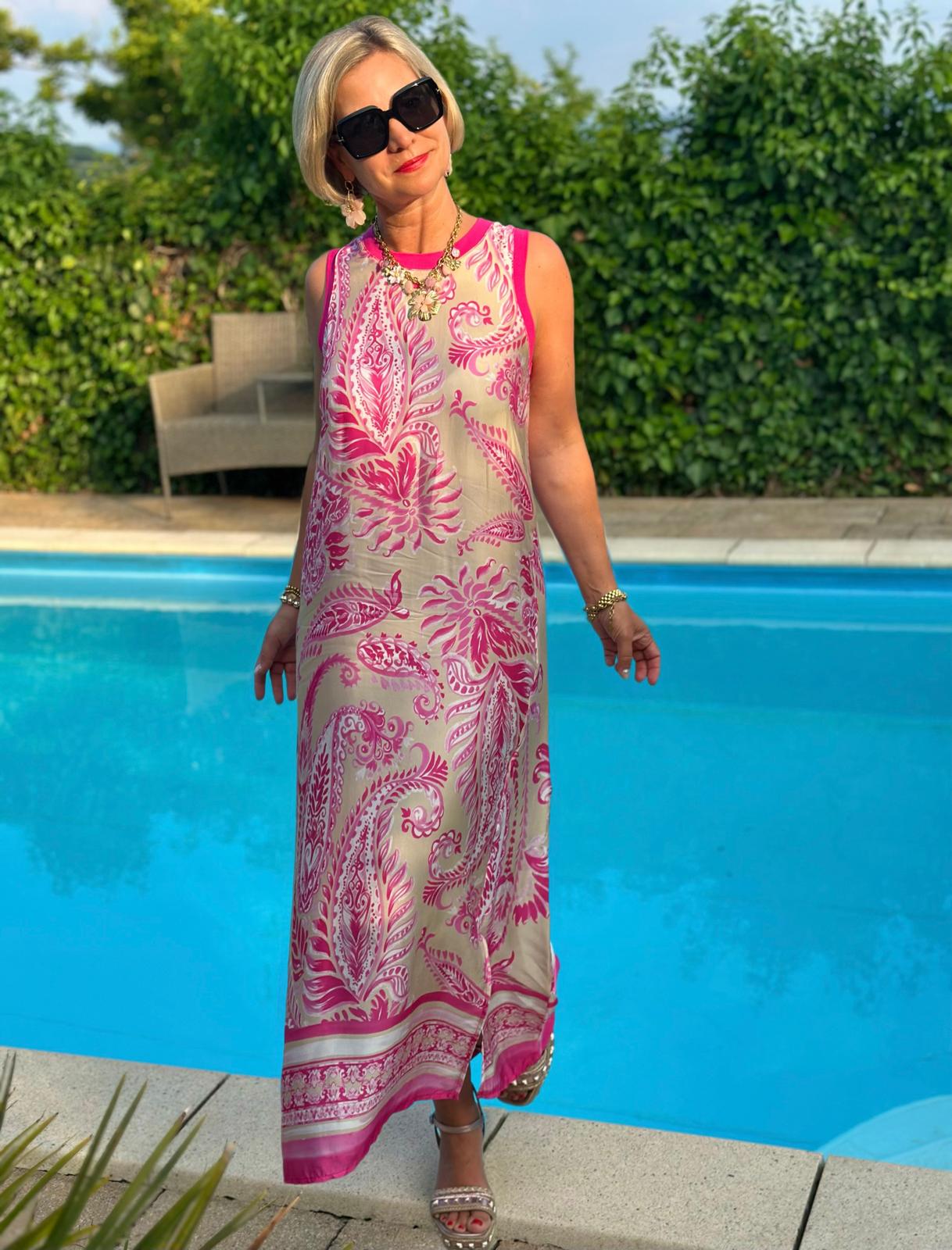 Maxikleid „Pink Riviera“