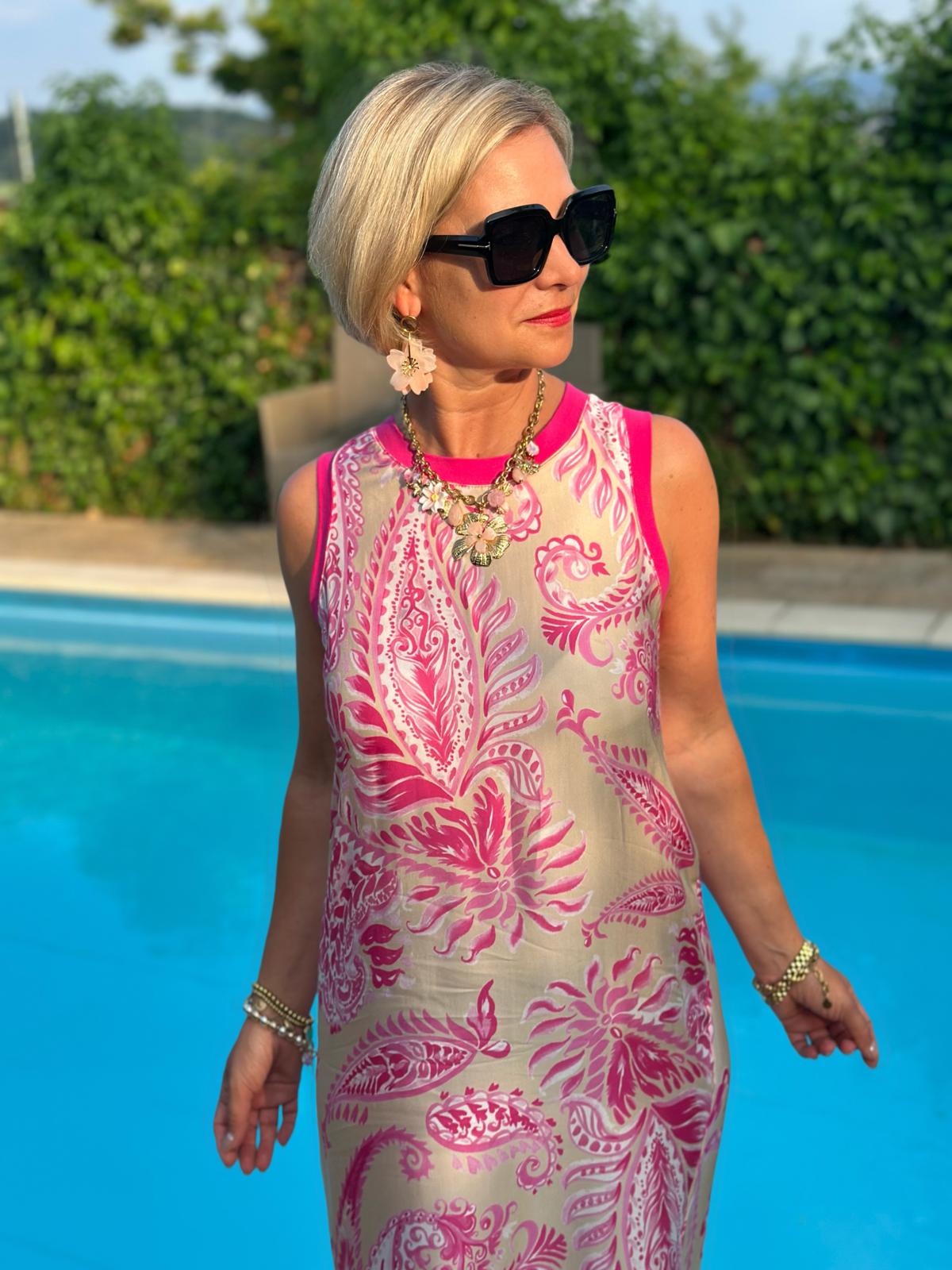 Maxikleid „Pink Riviera“
