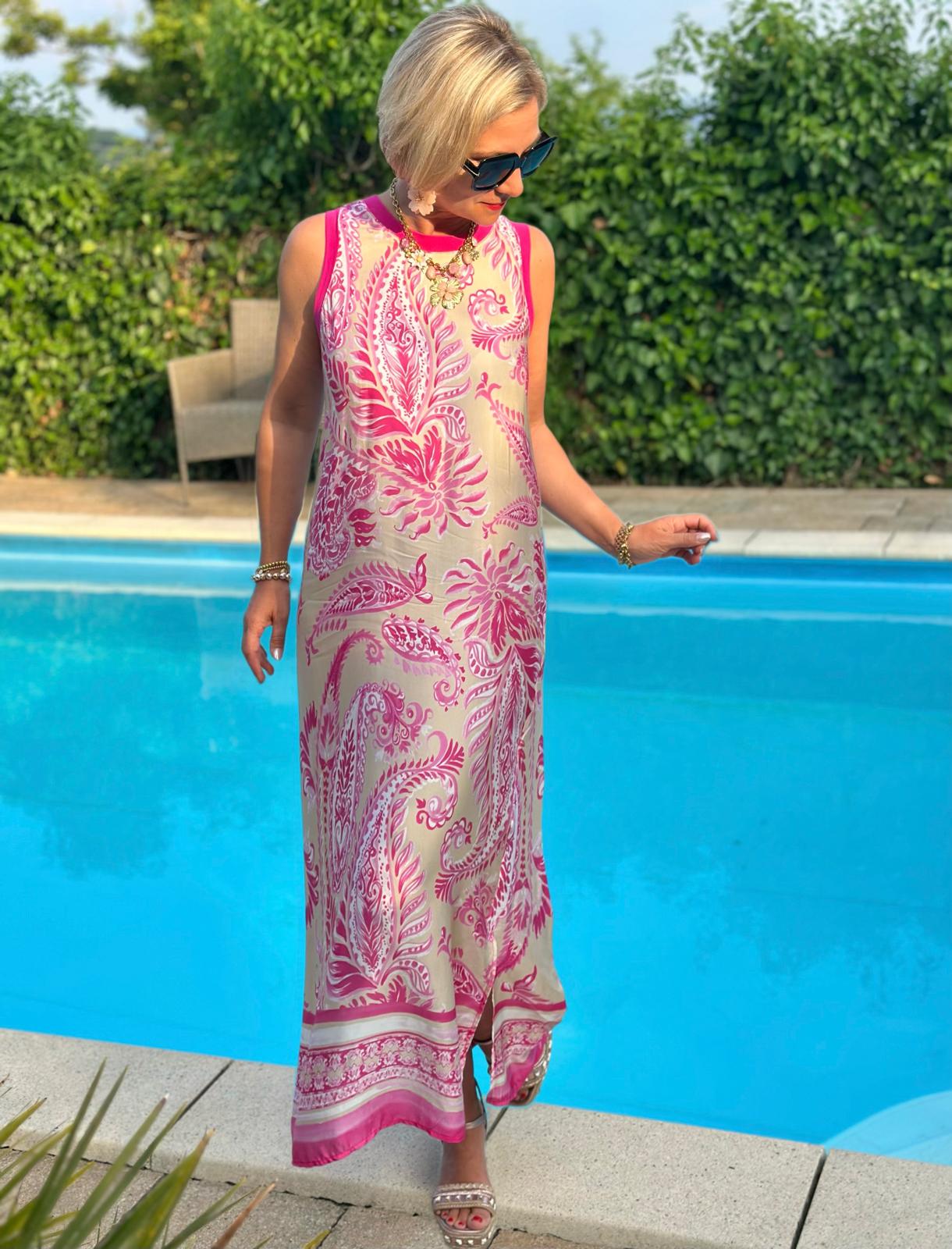 Maxikleid „Pink Riviera“